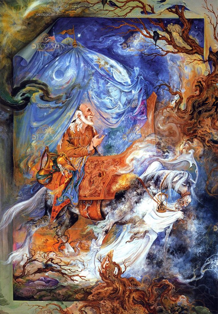 نگاه معنوی در نقاشی ایرانی